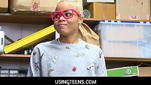 Arie Faye rides LP officer's cock