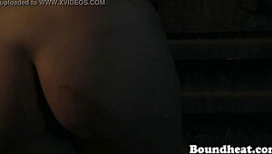 feisty chick got herself whipped hard for disobeying mistress in garage