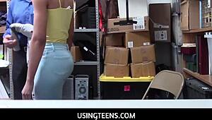 Arie Faye rides LP officer's cock