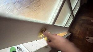 Since you started gym, your butt's huge! I got CAUGHT jerking to it, and she rode me hard.