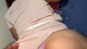 Since you started gym, your butt's huge! I got CAUGHT jerking to it, and she rode me hard.