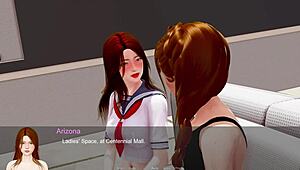 Ever Tried Arizona Unbridled Lesbian Play with Shaved Redhead Pussy?