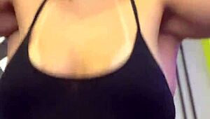 At the building gym, neighbors stare at my wet pussy and hard nipples.