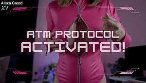 ATM Protocol Unleashed with Brutal Femdom Control Over Slave