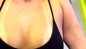 At the building gym, neighbors stare at my wet pussy and hard nipples.