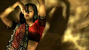 dreamy indian brunette teases with pure seductive strip moves