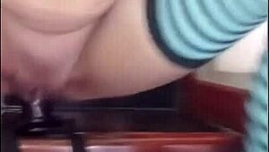 i masturbate with my latina brunette friend and she rides my big cock.