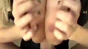 Witness an explosive blowbang with relentless banging, doggystyle pounding, and cumshots covering eager faces in wild group action.