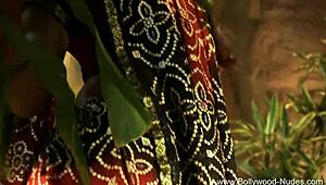 dreamy indian brunette teases with pure seductive strip moves