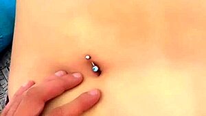 Feeling so good fingering this beautiful Latina navel