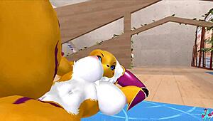 renamon’s hot workout music video