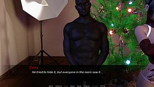 Zoey's Christmas Gift Unwraps Big Black Cock Surprise!