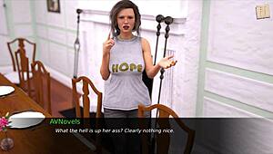 Blonde nympho babe home alone, playing with her shaved pussy in lingerie