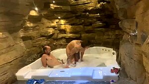 The old man fucks the young girl hard and slaps her face.