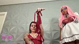 Hey, Learn to Be a Good Sissy With My Cute Little Maid! Feet Worship POV Is Lit! 😜