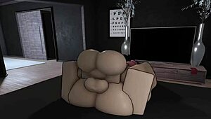 Dude, Cumming Hard While Fucking Tomoko on Roblox!