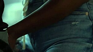 Stunning Black Beauty August Skye Swallows White Dick Deep in Wet Cunt