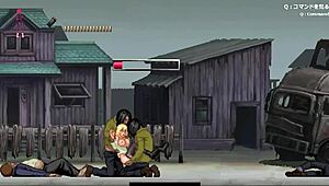 Watch This Horny Blonde Gangbang!