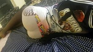 I show off my teen ass, young and farting