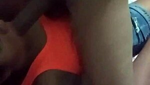 Latina stepdaughter gives intense head to stepdad for freedom