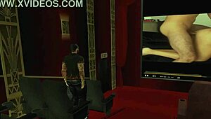 a friday evening turns into a sexy interracial group encounter at the movies