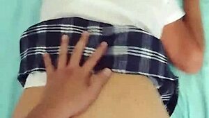 Rich Student Girlfriend Gets Nailed Hard in Sexy Uniform