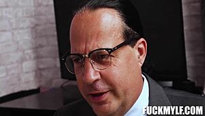 milf laura bentley in steamy basic instinct parody