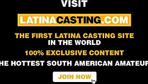 OMG, this hot Latina teen model nails the audition in lingerie! 🔥