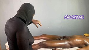 Magic hands work wonders on a milf during an intense massage session