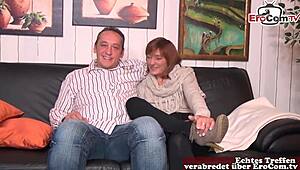 German housewife joins two mature sluts for a wild FFM threesome