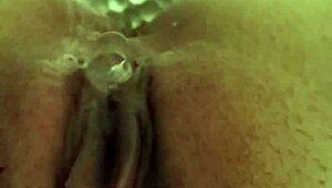 whore squirts while pushing small eggs in bdsm play