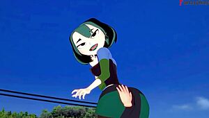 gwen gets wild on the beach in free pov fantasy. total drama action unfolds with fantasyking3 in full 3d glory.