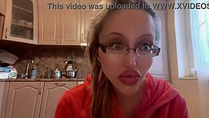 Goddess with Long Nails and Glasses Dominates with Dirty Talk.