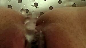 whore squirts while pushing small eggs in bdsm play