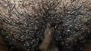 That dirty slutty maid pees indoors in panties!