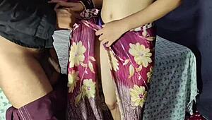 Gorgeous big tits Desi bhabhi fucked hard in saree