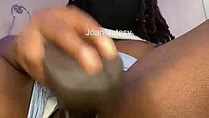 I-I can't believe how wet my pussy gets with this dildo, it's so intense and homemade