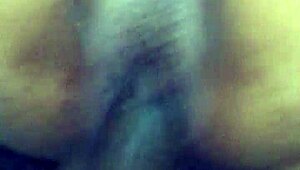 Ebony amateur gets pussy drilled with dildo in hidden fantasy