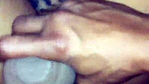 Ebony amateur gets pussy drilled with dildo in hidden fantasy