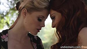 Hey, wanna see me lick your bush outdoors like this? - Charlotte Stokely to Maya Kendrick