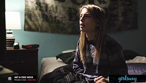 Kristen Scott fantasizes about girls while touching herself