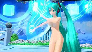 Hatsune Miku's full nude mod in AI no Uta Project Diva