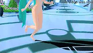 Hatsune Miku's full nude mod in AI no Uta Project Diva