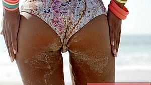 beach hottie binaural in bikini catches every eye around