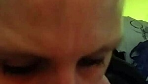 Horny Milf Sucking Cock with Wild Blowjob Skills