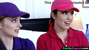 FamilyOrgasm - competitive men burn out their stepdaughters 🔥