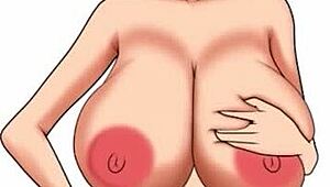 Porn speed painting number 58 focuses on big tits in a fun, creative way