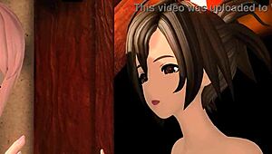 Megurine Luka and Meiko fully nude in Magnet Project Diva