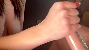 Skater Chick Grabs a Handful of Cum After Dirty Financial Domination Play.