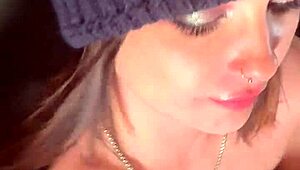 Skater Chick Grabs a Handful of Cum After Dirty Financial Domination Play.